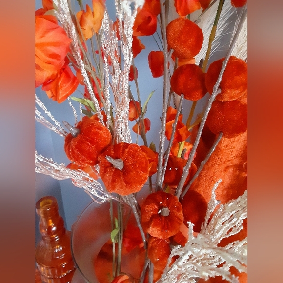 Fall Floral Stems and Bottle Decor - Picture 3 of 6